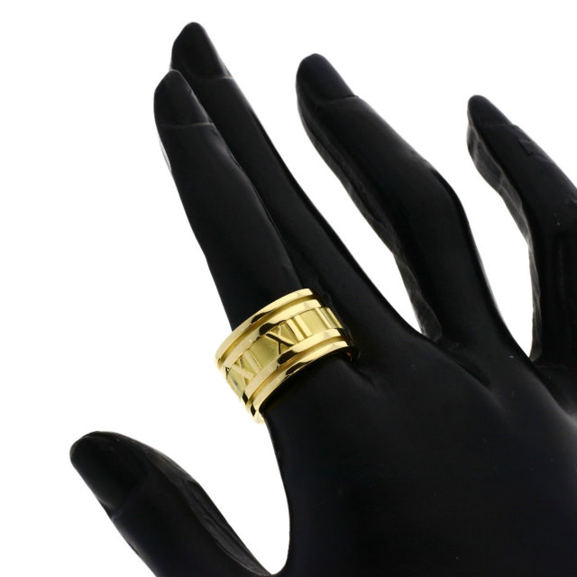 TIFFANY&Co. アトラスオープン リング・指輪 K18YG レディース  