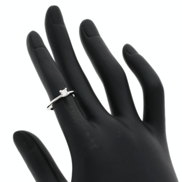 TIFFANY&Co. ソリティア はね上がっ ナイフエッジ ダイヤモンド リング  