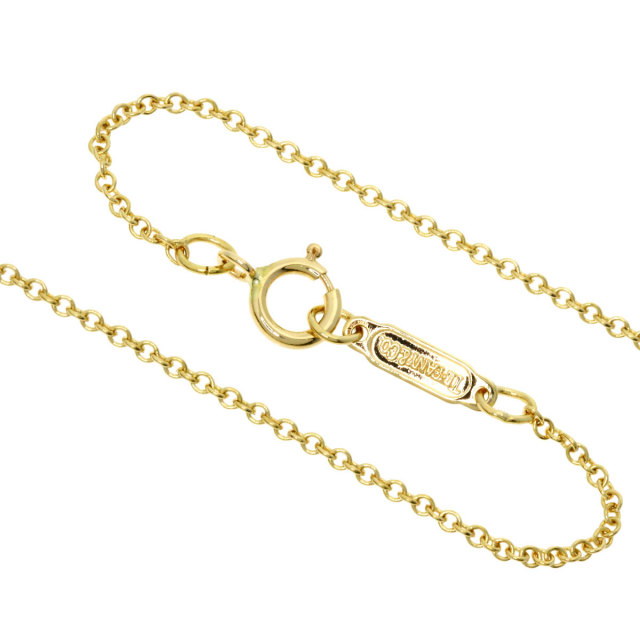 TIFFANY&Co. ティファニー リボン ネックレス K18イエロー