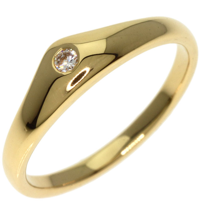 TIFFANY&Co. ティファニー カーブ 1P ダイヤモンド リング・指輪 K18