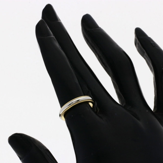 TIFFANY&Co. ティファニー ミルグレイン リング・指輪 プラチナPT950 