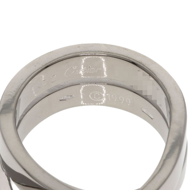 カルティエCartier パリリング指輪ホワイトゴールド7.5号