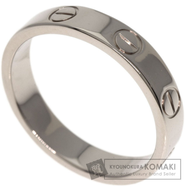 CARTIER カルティエ ミニ ラブリング #50 リング・指輪 K18ホワイト  