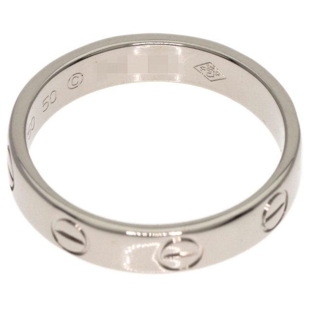 CARTIER カルティエ ミニ ラブリング #50 リング・指輪 K18ホワイト 