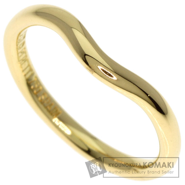 TIFFANY&Co. ティファニー カーブド バンド リング・指輪 K18イエロー