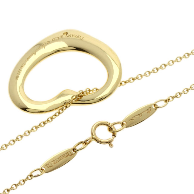TIFFANY&Co. ティファニー オープンハート ネックレス K18イエロー 