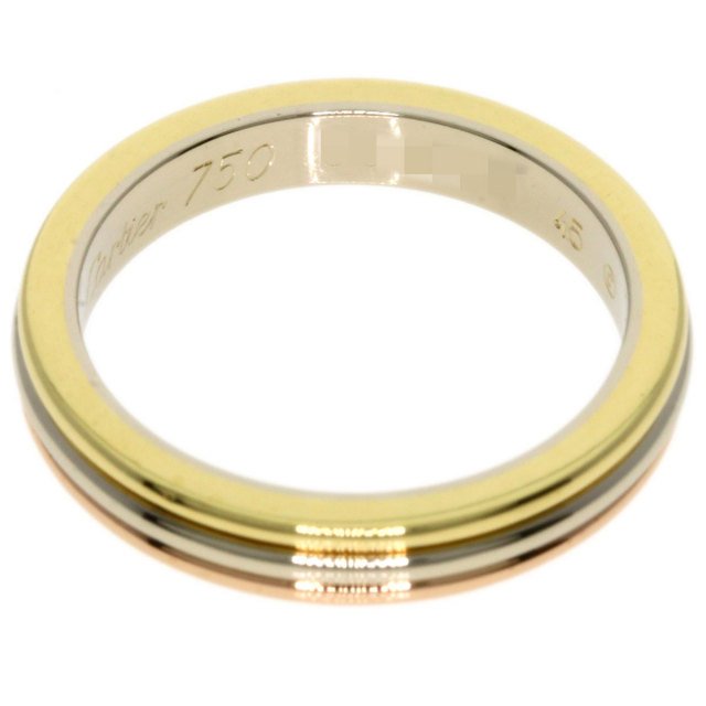 Cartier カルティエ リング K18WG 45 4801025M0034 CARTIER カルティエ スリーカラー #45 リング・指輪 K18イエロー