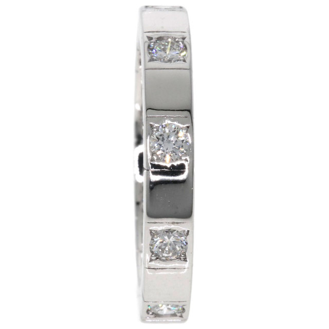 希少✨CARTIER ラニエール ハーフダイヤ #47  約7号 WG Aランク】カルティエ CARTIER ラニエール ハーフダイヤ 指輪 8PD