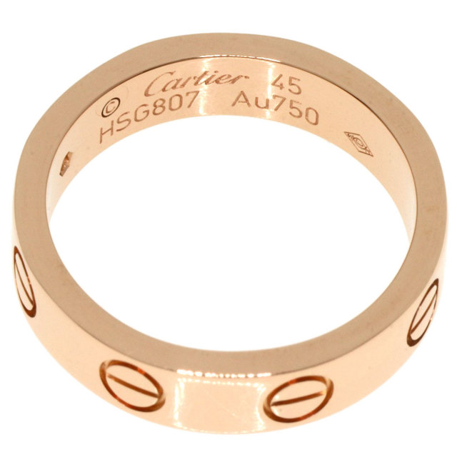 CARTIER カルティエ ミニラブリング 1P ダイヤモンド #45 リング・指輪 