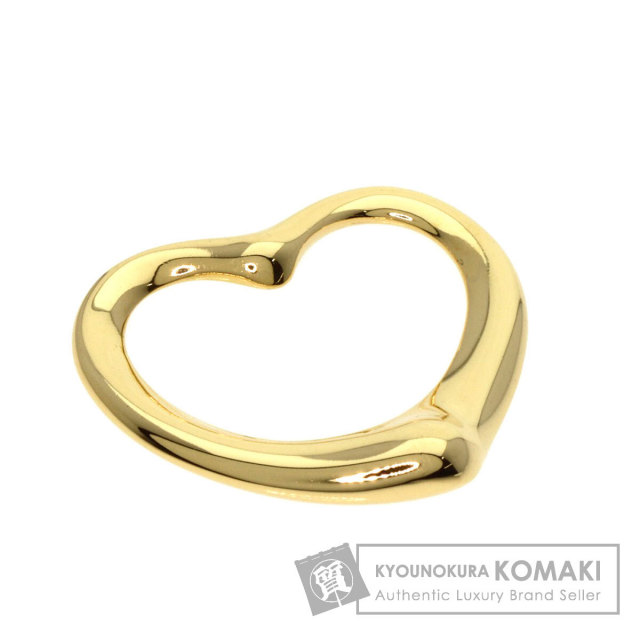 １8金イエローゴールドオープンハートペンダントトップ TIFFANY&Co. ティファニー オープンハート ペンダントトップ K18