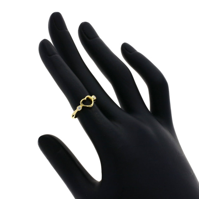 TIFFANY&Co. ティファニー オープンハート 2P ダイヤモンド リング 