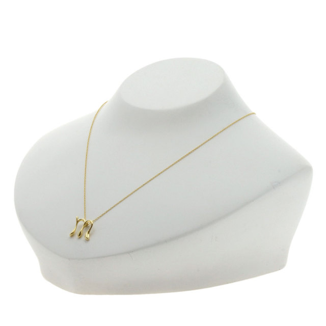 TIFFANY&Co. ティファニー イニシャル M ネックレス K18イエロー  