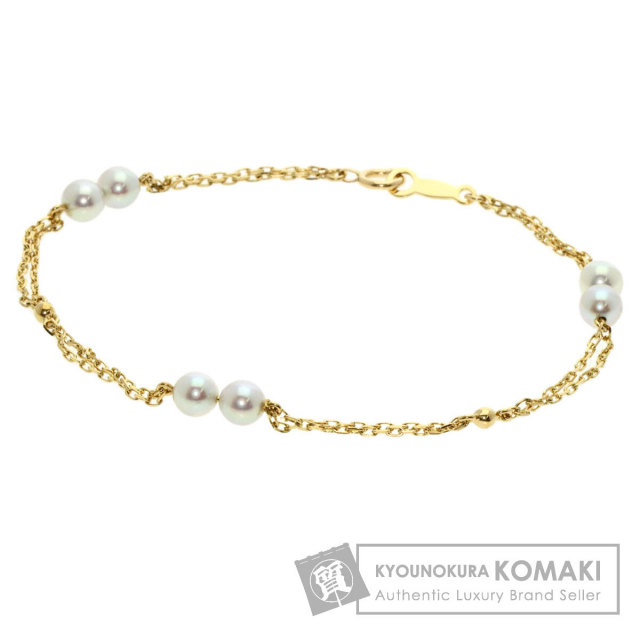 MIKIMOTO ミキモト パール 真珠 ブレスレット K18イエロー