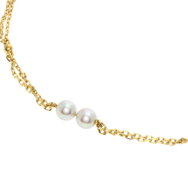 MIKIMOTO パールブレスレット ゴールド MIKIMOTO ミキモト ブレスレット 18金 K18イエローゴールド