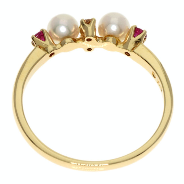 MIKIMOTO ミキモト ベビーパール 真珠 ダイヤモンド リング・指輪 K18  