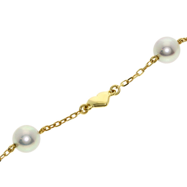 MIKIMOTO ミキモト ベビーパールブレスレット イエローゴールド