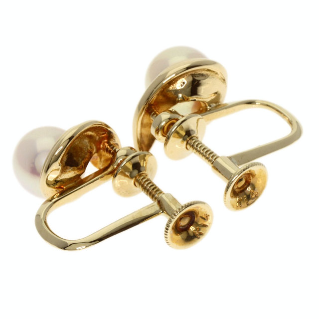 MIKIMOTO ミキモト パール 真珠 イヤリング K14イエローゴールド 