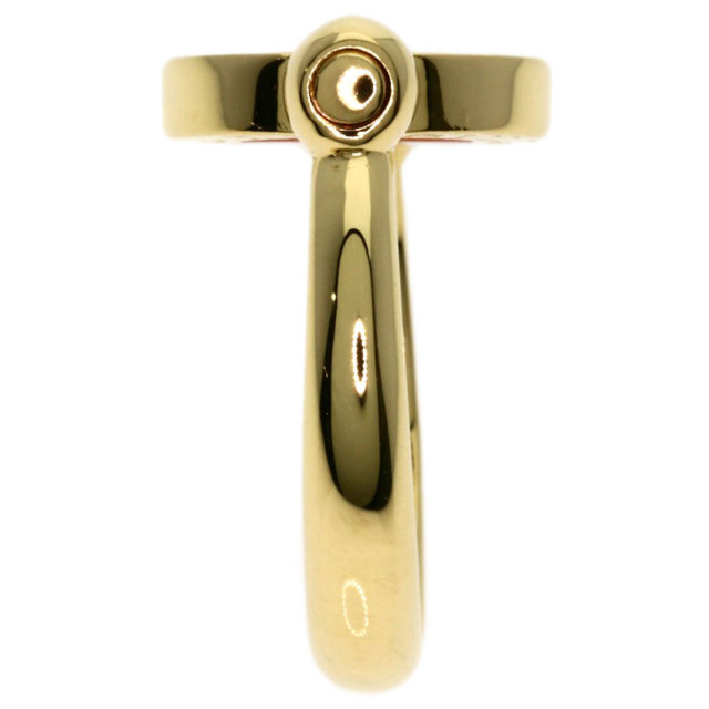 ブルガリ フリップリング 指輪 オニキス サンゴ ダイヤなしモデル K18 BVLGARI ブルガリ ブルガリブルガリ フリップ オニキス リング