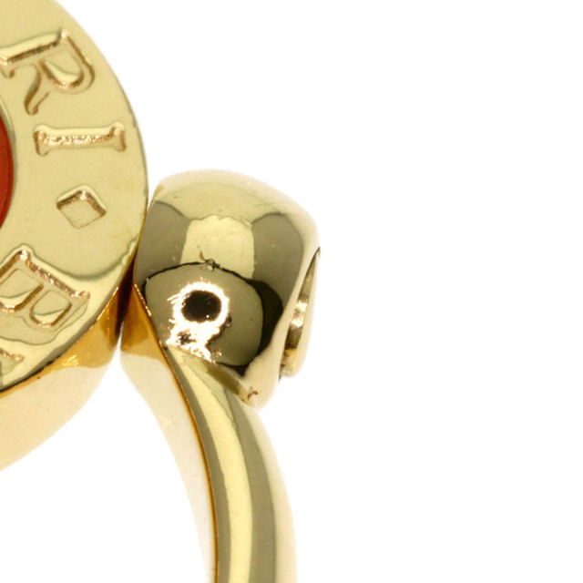 BVLGARI ブルガリ ブルガリブルガリ フリップ オニキス サンゴ リング 