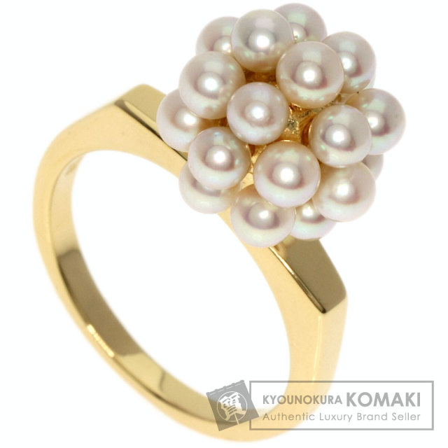 MIKIMOTO ミキモト パール 真珠 リング・指輪 K18イエローゴールド 