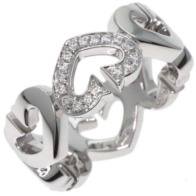 CARTIER カルティエ Cハート ダイヤモンド #47 リング・指輪 K18 