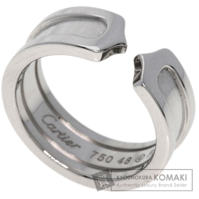 CARTIER カルティエ C2リング #48 リング・指輪 K18ホワイトゴールド  