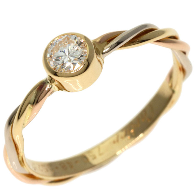 CARTIER カルティエ ツイストリング 1P ダイヤモンド リング・指輪 K18