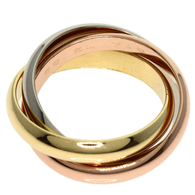 カルティエ Cartier リング トリニティ スリーカラー K18PG K18WG  