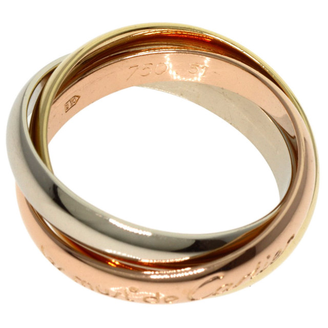 CARTIER カルティエ トリニティ #51 リング・指輪 K18イエローゴールド 