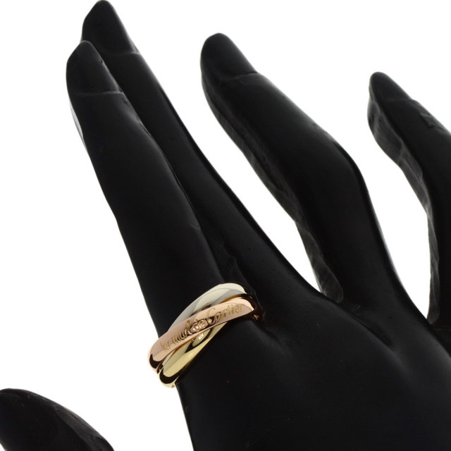 Cartier カルティエ トリニティ リング 指輪 K18 14号 中古