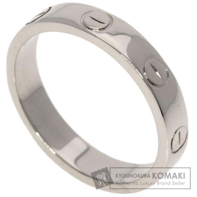 わんころCartier ホワイトゴールドミニラブリング 50サイズ10 CARTIER カルティエ ミニ ラブリング #50 リング・指輪 K18