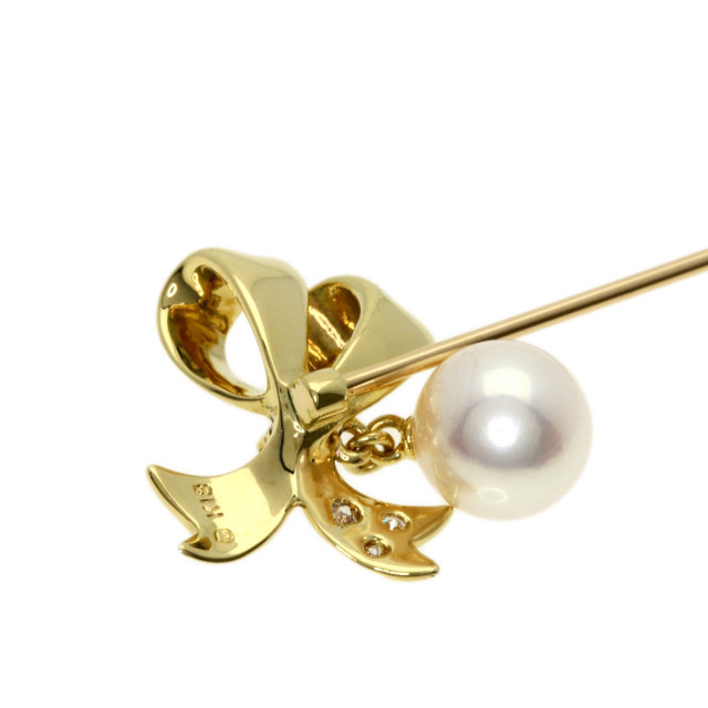 MIKIMOTO/ミキモト】K145連パールピンブローチ4.7g - ブローチ・コサージュ