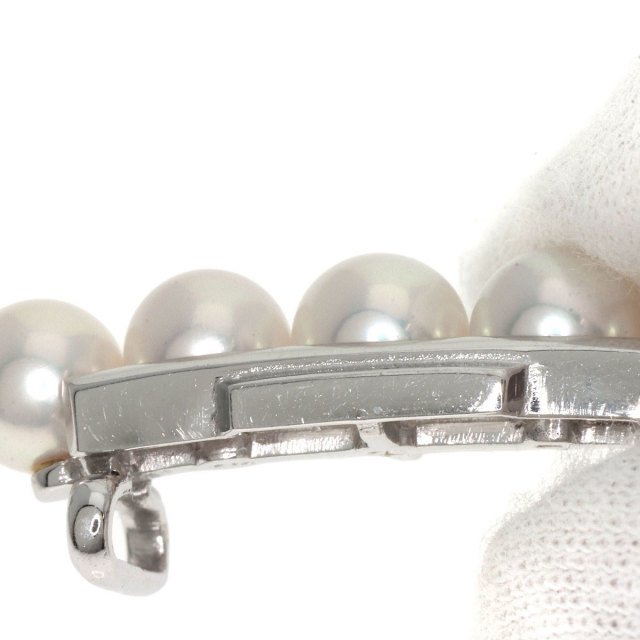 MIKIMOTO ミキモト　帯留め パール MIKIMOTO ミキモト 帯留め パール あこや真珠 シルバー : Pawn