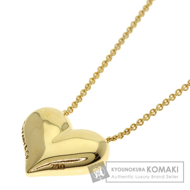 TIFFANY&Co. ティファニー ピンチドハート ミディアム ネックレス K18  
