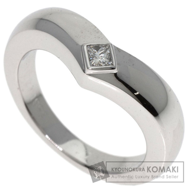 CARTIER カルティエ トリアンドル 1P ダイヤモンド #52 リング・指輪  