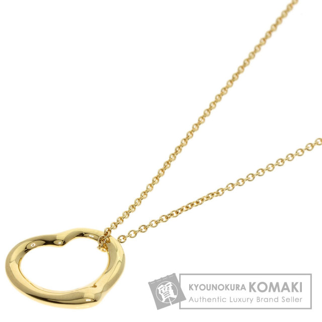 TIFFANY&Co. ティファニー オープンハート ネックレス K18イエロー  