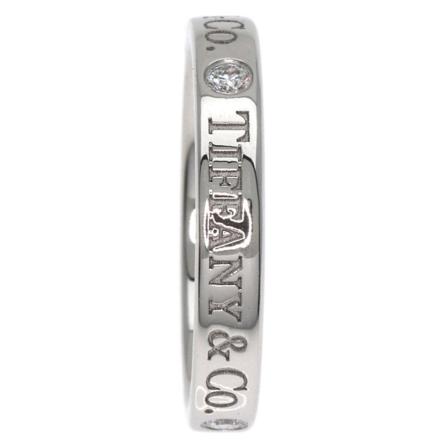 TIFFANY&Co. ティファニー フラットバンドリング 3P ダイヤモンド 
