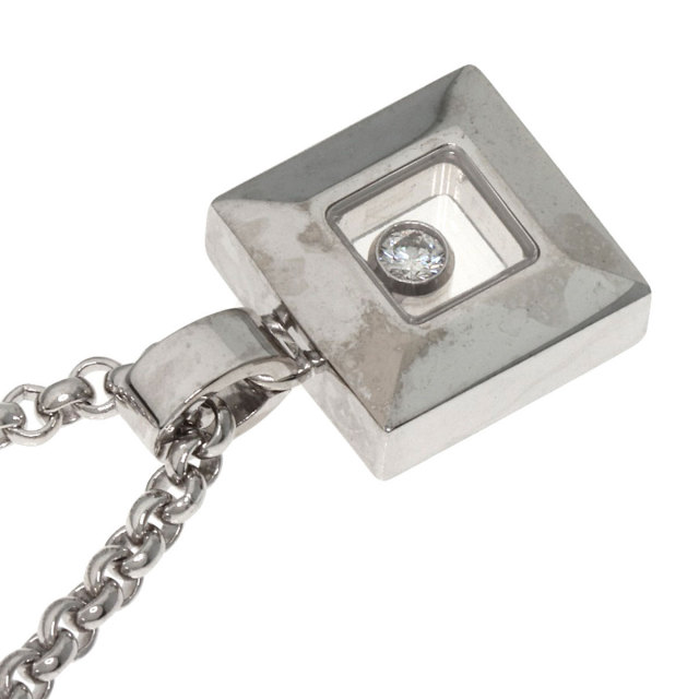 Chopard ショパール ハッピーダイヤモンド スクエア ネックレス K18 