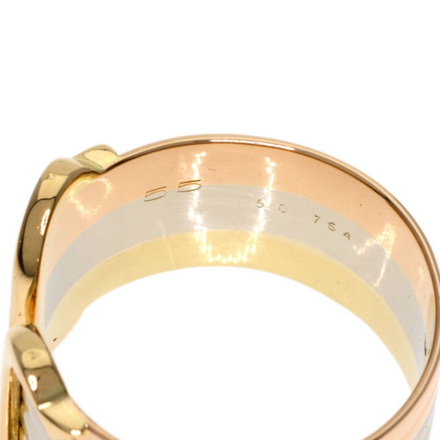 CARTIER カルティエ 2C LM #55 スリーカラー リング・指輪 K18イエロー