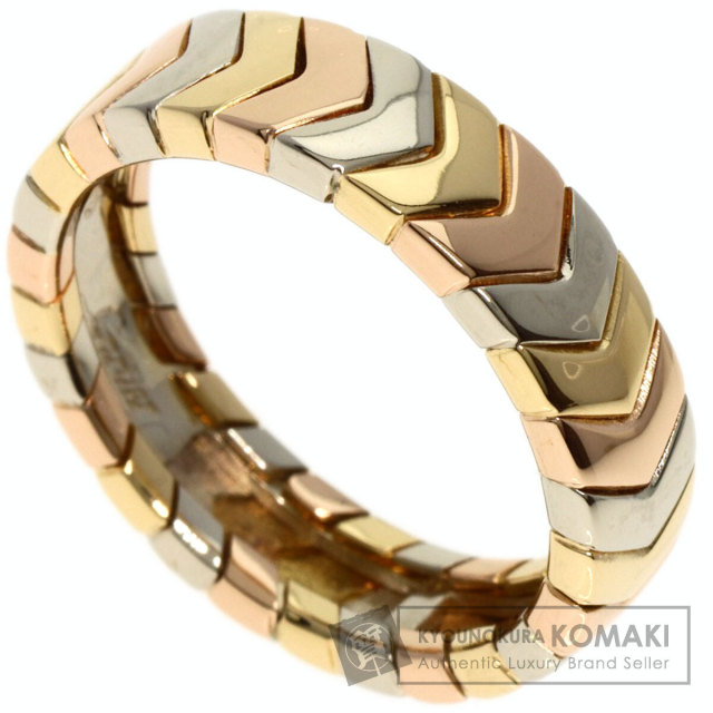 カルティエ スリーカラーリング指輪 K18イエローゴールドK18PGヴィンテージ