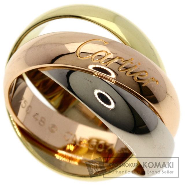 CARTIER カルティエ トリニティ LM #48 リング・指輪 K18イエロー  
