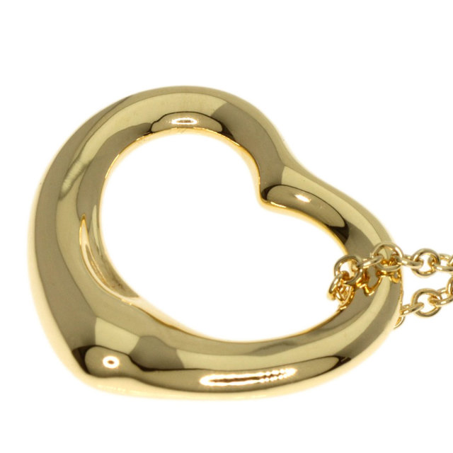 TIFFANY&Co. ティファニー オープンハート ネックレス K18イエロー 