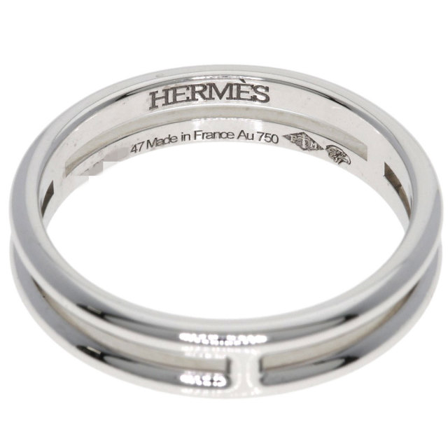 ★エルメス★リング 指輪 シルバー アリアンヌ HERMES エルメス アリアンヌ #47 リング・指輪 K18ホワイト