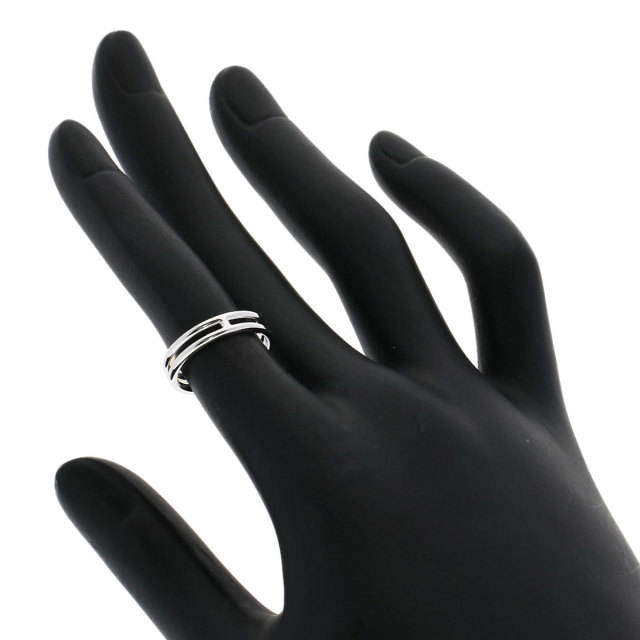 洗練された指元【HERMES】アリアーヌ リング SM HERMES エルメス アリアンヌ #47 リング・指輪 K18ホワイト