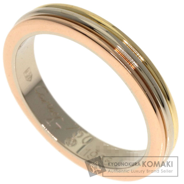 カルティエ スリーカラー リング 10号(50) 保付 K18 E1677 Cartier カルティエ リング K18リング 指輪 750 スリーカラー