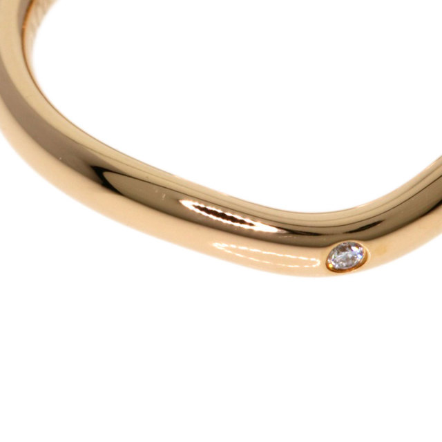 ■ティファニー■K18PG■4.5号■通称【カーブド】■美品 TIFFANY&Co. ティファニー カーブド バンド ダイヤモンド リング