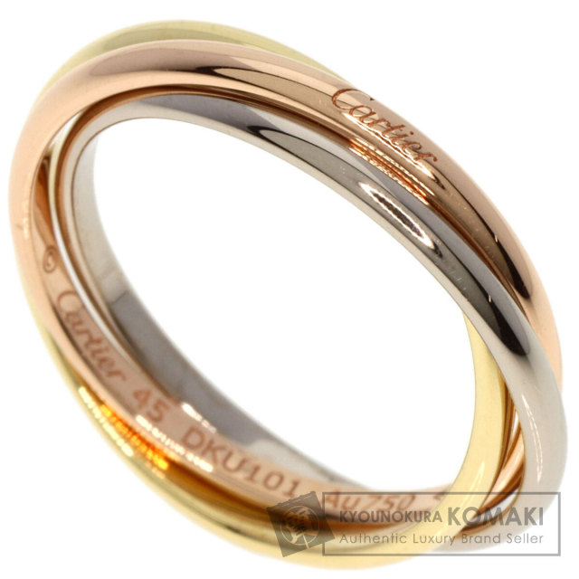 CARTIER カルティエ トリニティ XS #45 リング・指輪 K18イエロー