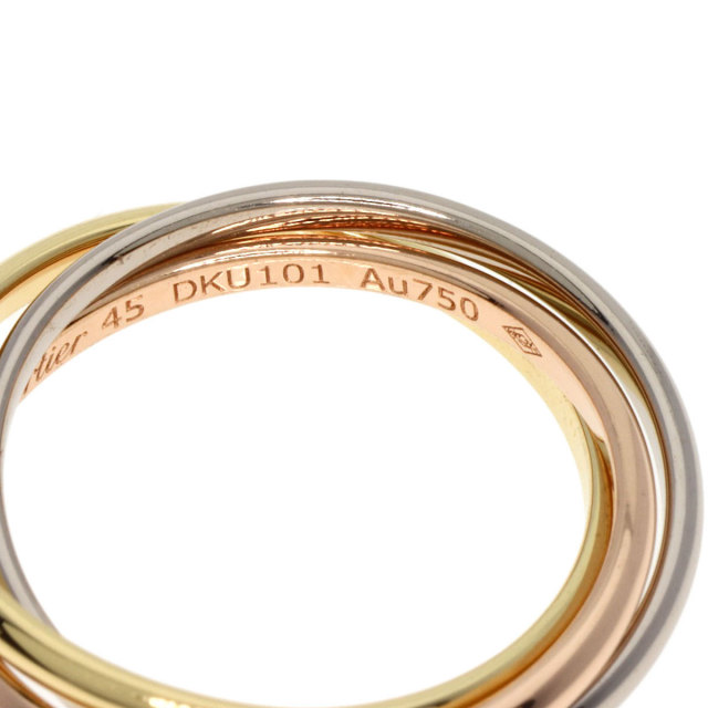 CARTIER カルティエ トリニティ XS #45 リング・指輪 K18イエロー