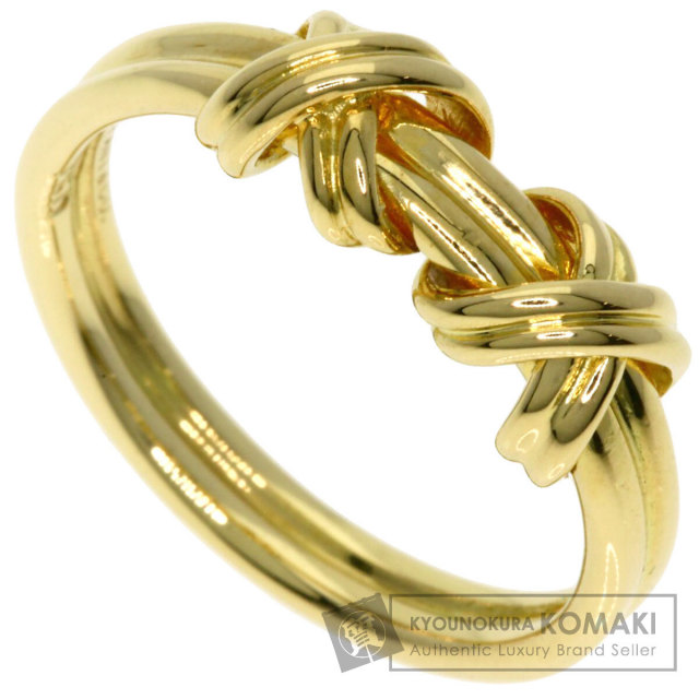TIFFANY&Co. ティファニー ダブルシグネチャー リング・指輪 K18