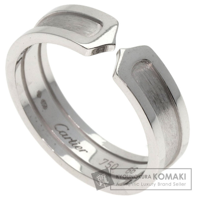 CARTIER カルティエ C2リング #60 リング・指輪 K18ホワイトゴールド  